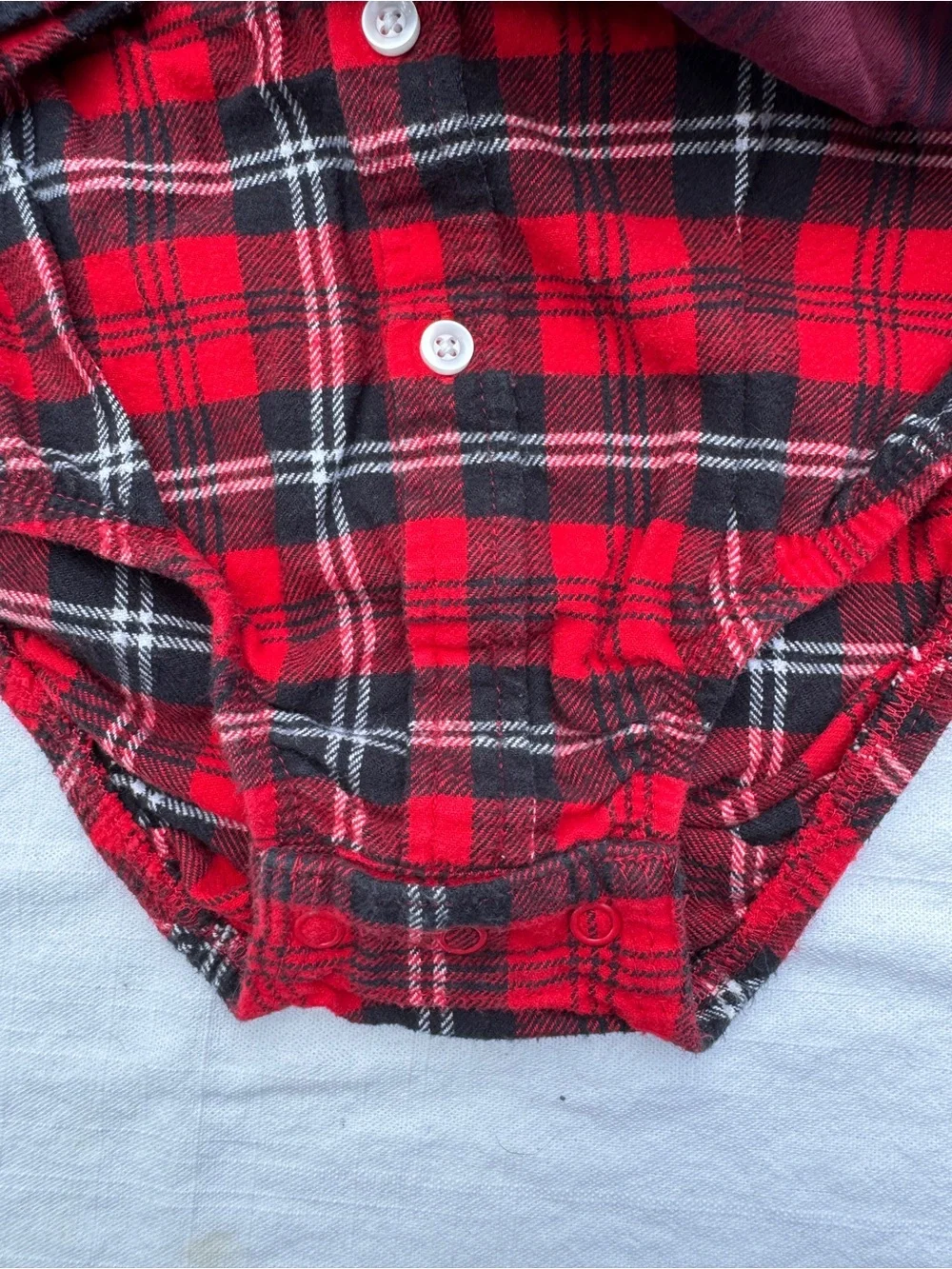 Carter’s Flannel Bodysuits Oshkosh B’Gosh Plaid 24M